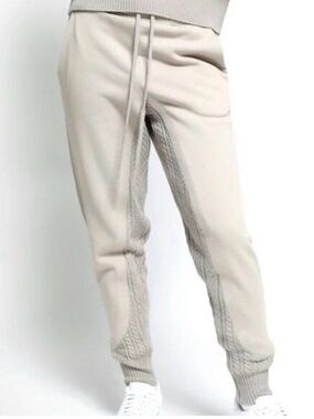 Twenty Montreal Felt Connect Sweatpants Small Beige Cotton Joggers NWT